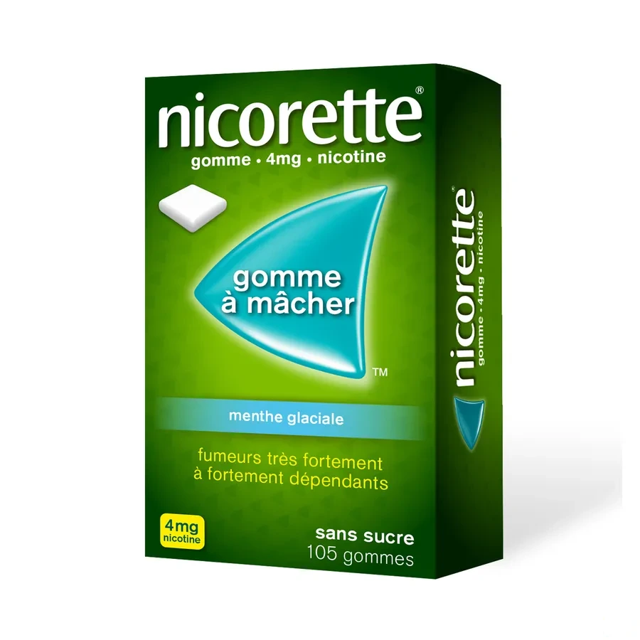 Nicorette gommes 4 mg sans sucre