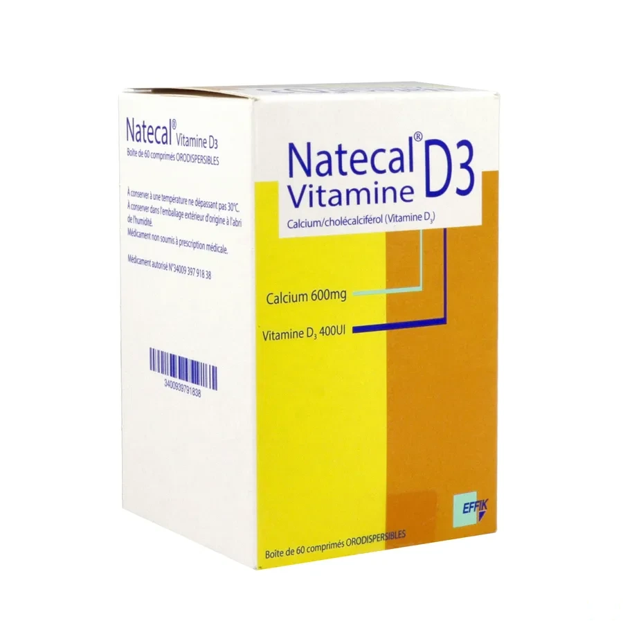 Natecal Vitamine D3 600mg / 400UI