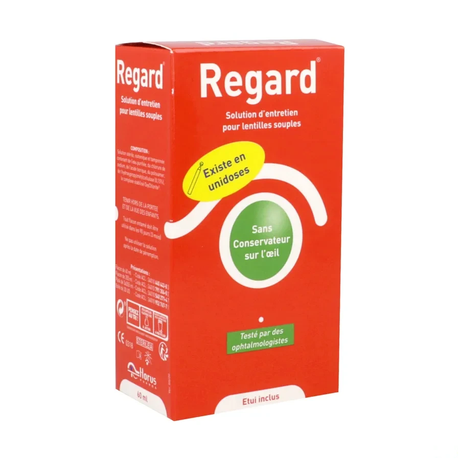 Regard Solution d'Entretien Lentilles Souples