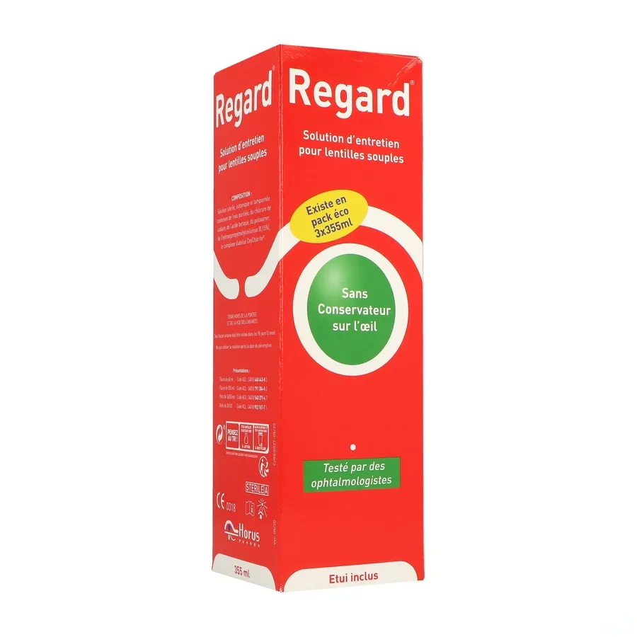 Regard Solution d'Entretien Lentilles Souples