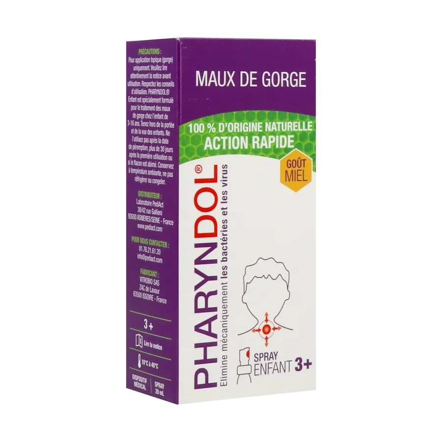 Pharyndol Spray Buccal Maux de Gorge