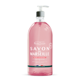 Beauterra Savon Liquide de Marseille Parfum Rose Ancienne 1L