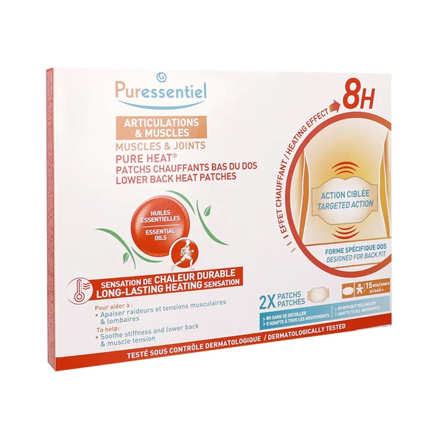 Puressentiel Patchs Chauffants Bas du Dos