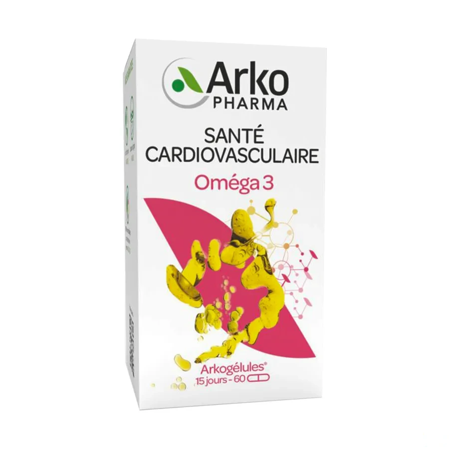 Arkogélules Huile d'OMEGA3 d'Origine Marine