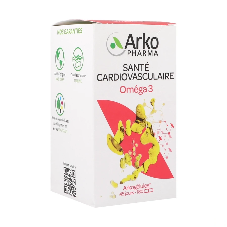 Arkogélules Huile d'OMEGA3 d'Origine Marine
