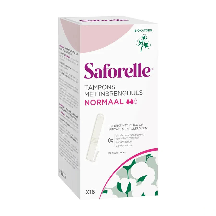 Saforelle Tampons avec applicateur Coton Bio