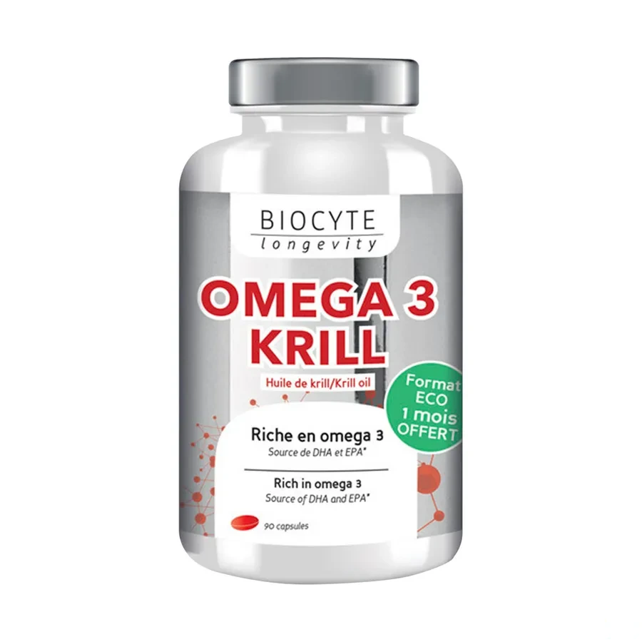 Biocyte Longevity Oméga 3 Krill Huile de Krill