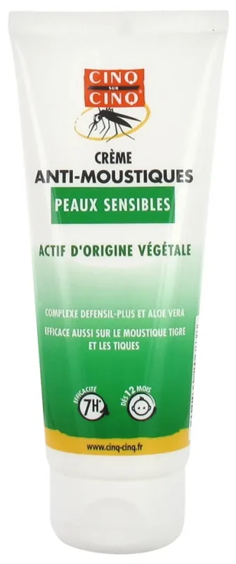 Cinq sur Cinq Crème anti-moustiques peaux sensibles
