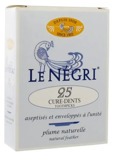 Le Négri Cure-Dents en Plume Naturelle