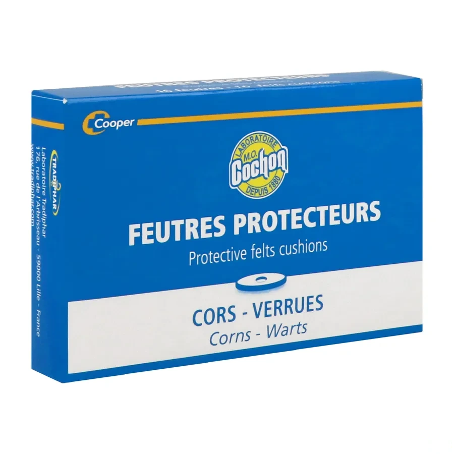 M.O. Cochon Feutres protecteurs Cors et Verrues 16 unités