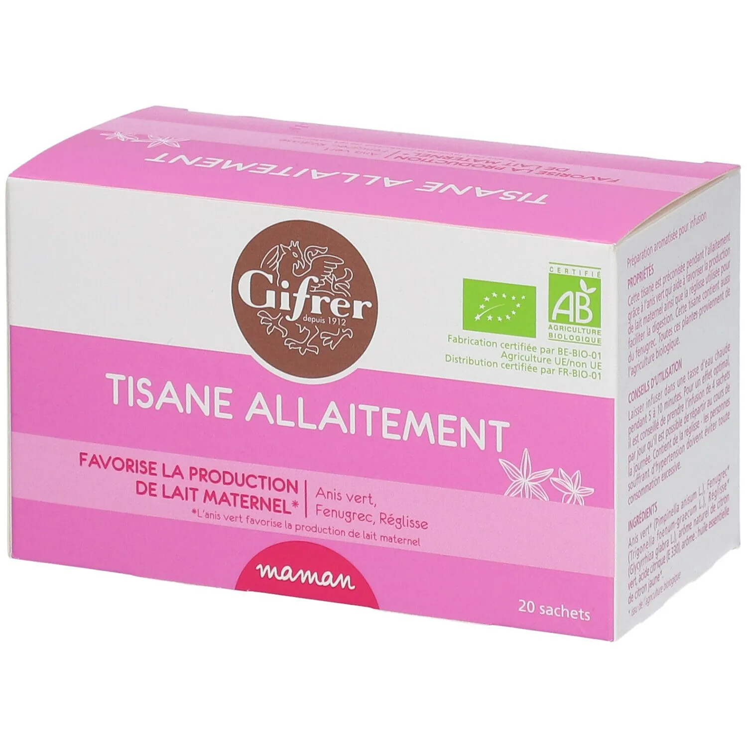Gifrer Tisane Allaitement Bio