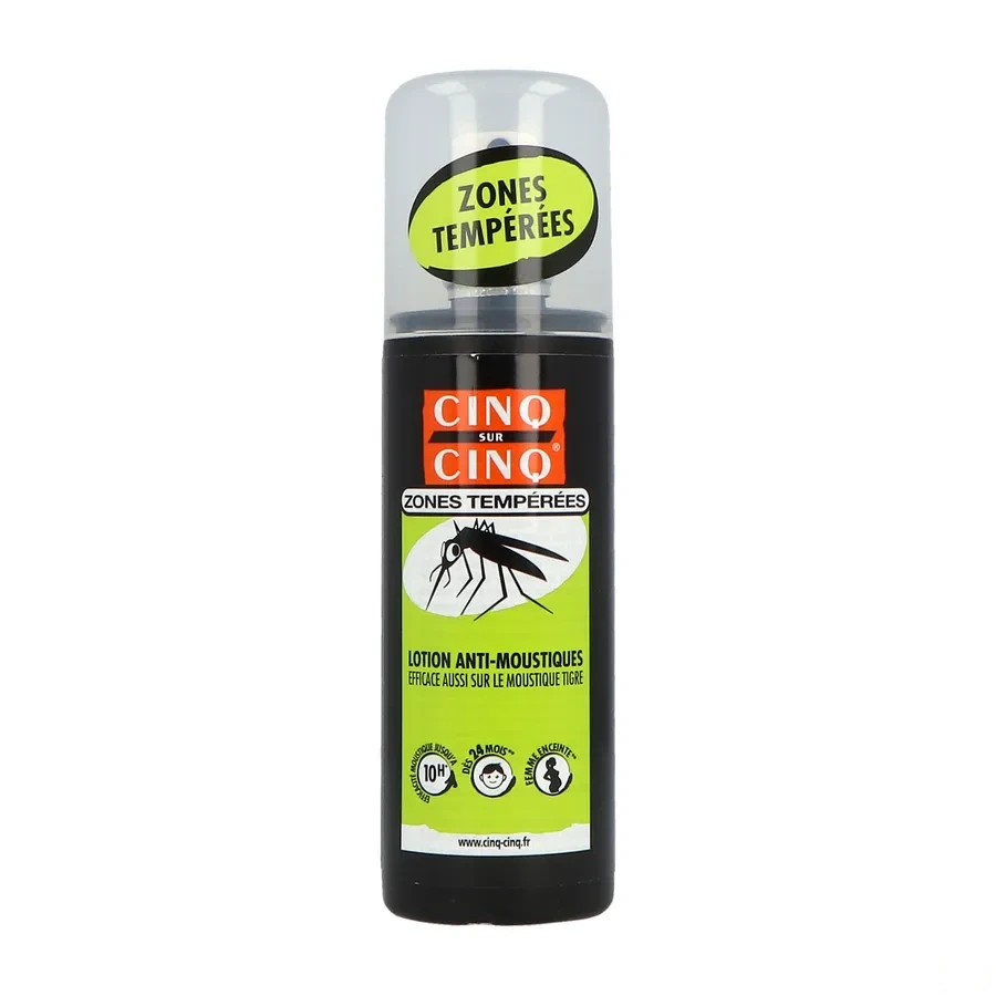 Cinq sur Cinq Lotion Anti-Moustiques Zones Tempérées