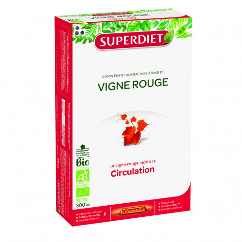 SuperDiet Vigne Rouge Solution Buvable Jambes Légères