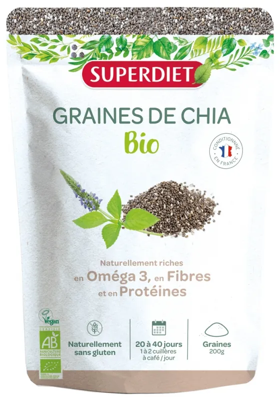 Super Diet Graines De Chia Bio