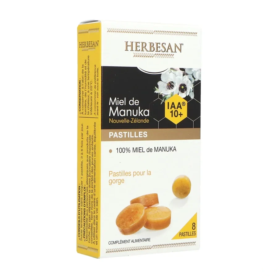 Herbesan Pastilles pour la Gorge Miel de Manuka