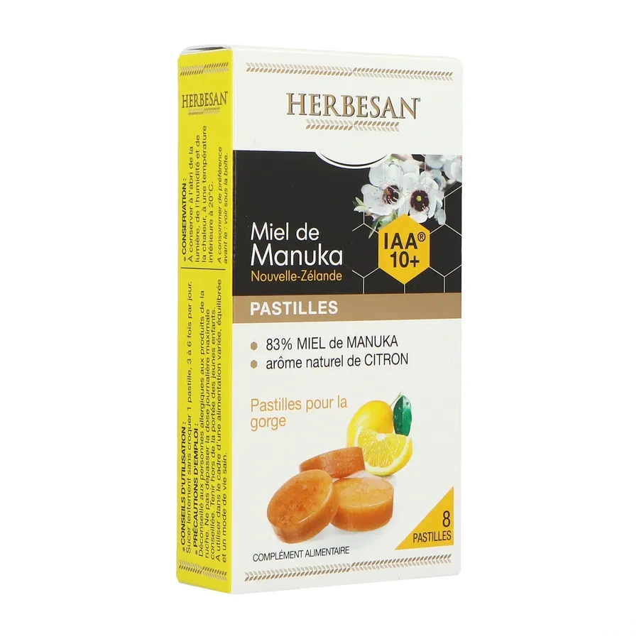 Herbesan Pastilles pour la Gorge Miel de Manuka