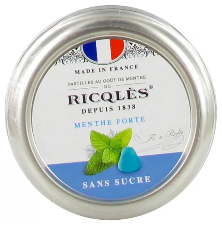Ricqles Pastilles Menthe Forte sans sucres