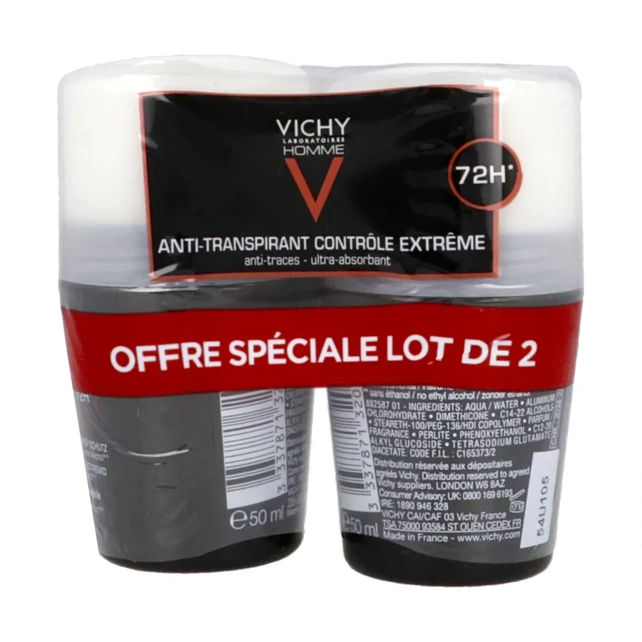 Vichy Homme Détranspirant Extreme Control 72h