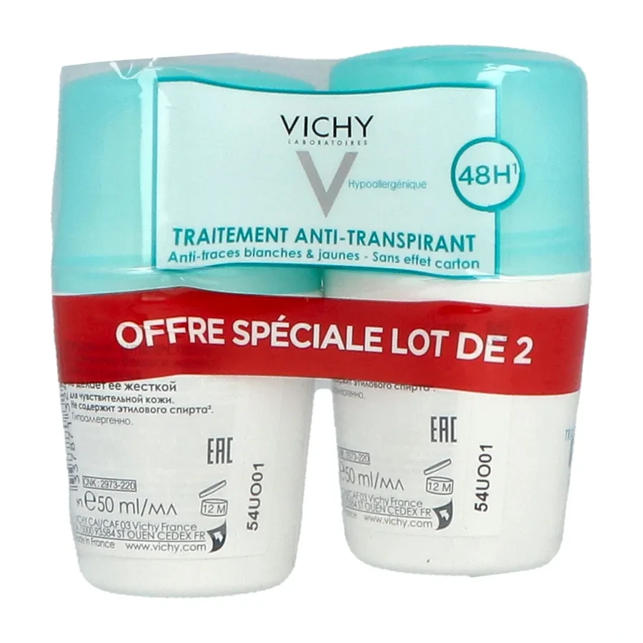 Vichy Traitement Anti-Transpirant 48h Anti-traces