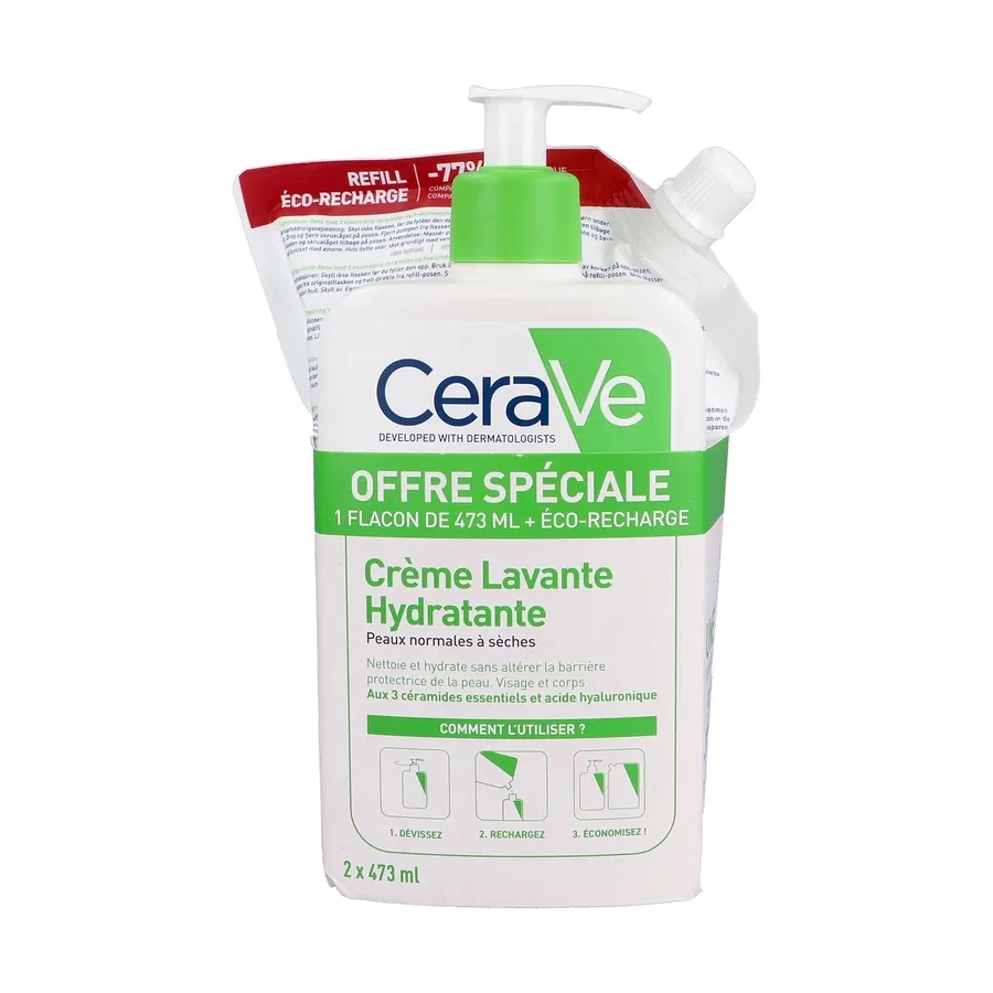 CeraVe Crème Lavante Hydratante