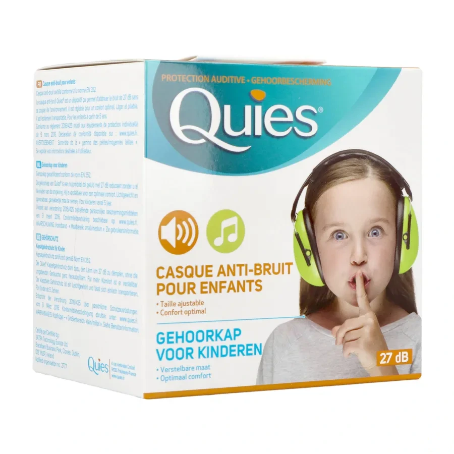 Quies Casque Anti-Bruit pour Enfants