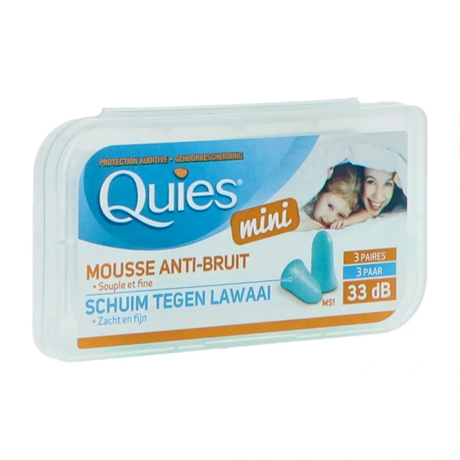 Quies Mini Protection Auditive en Mousse 3 Paires