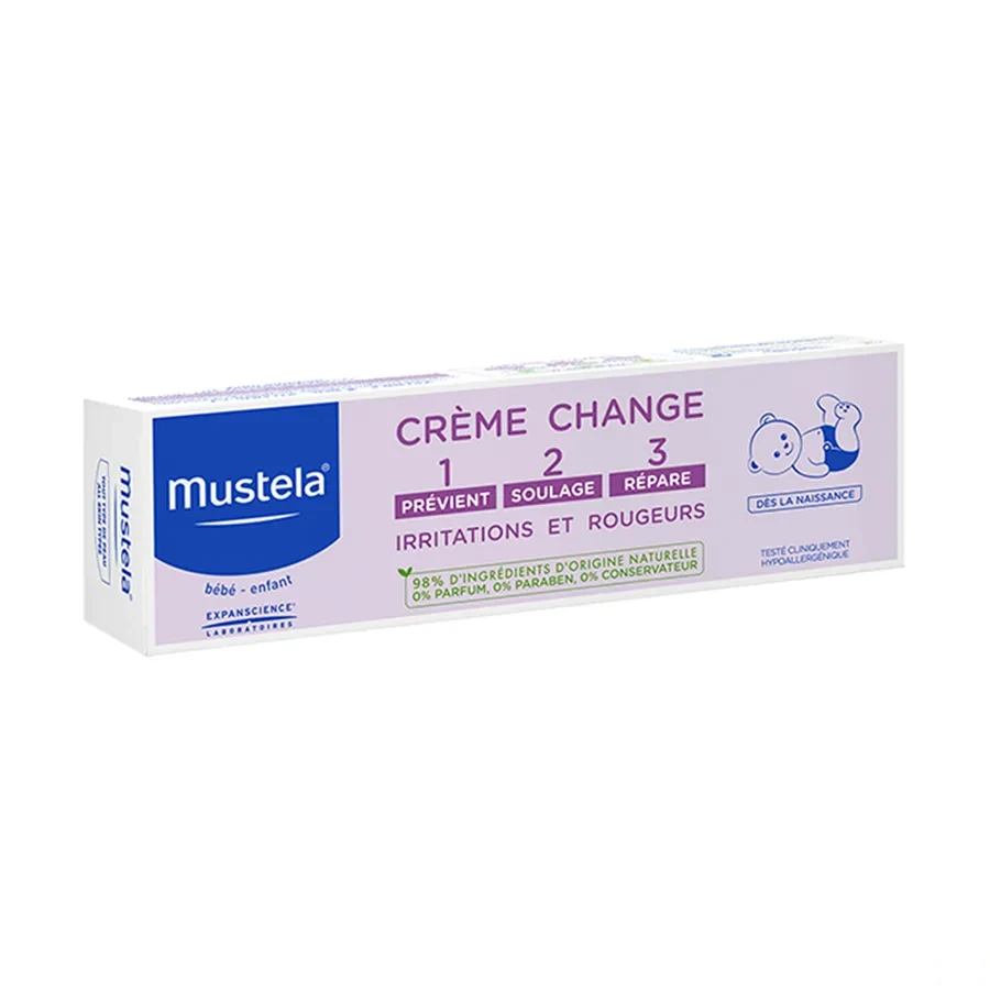 Mustela Crème change 1>2>3  Soin complet de l’épiderme fessier