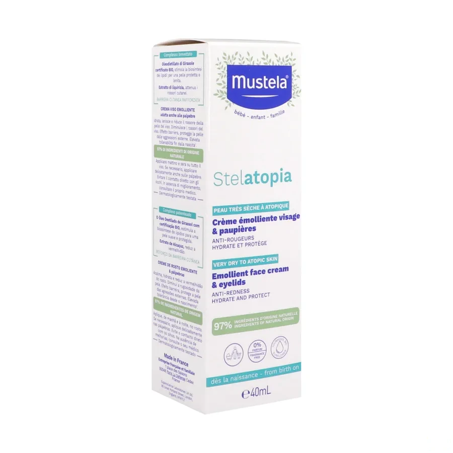Mustela Stelatopia Crème Emolliente Visage