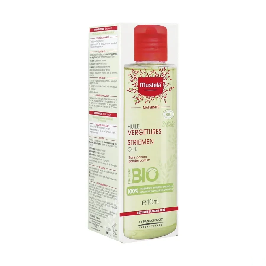 Mustela Huile vergetures Bio