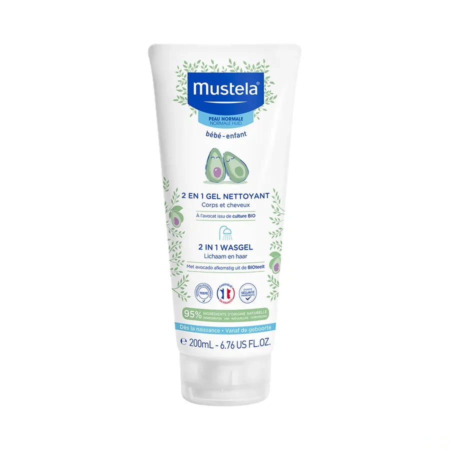 Mustela 2 en 1 Gel Nettoyant Cheveux et Corps