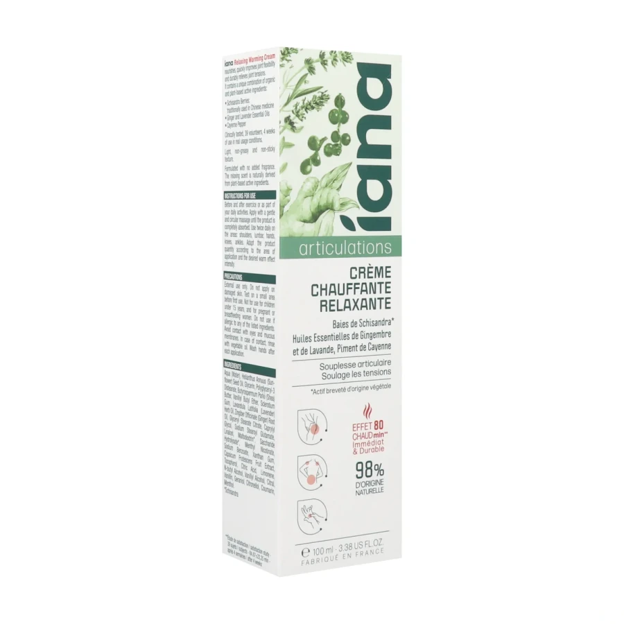 Iana Crème Chauffante Relaxante Articulations