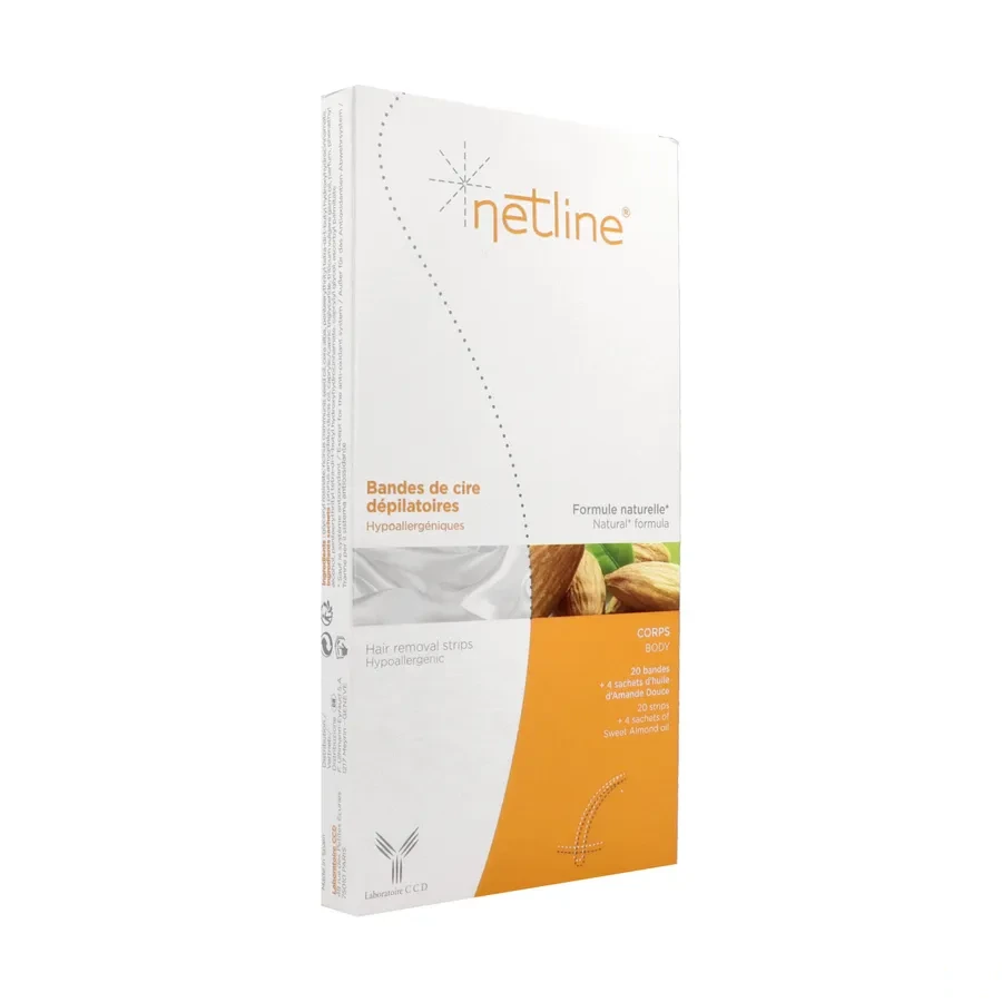 Netline Bandes de cire dépilatoires corps