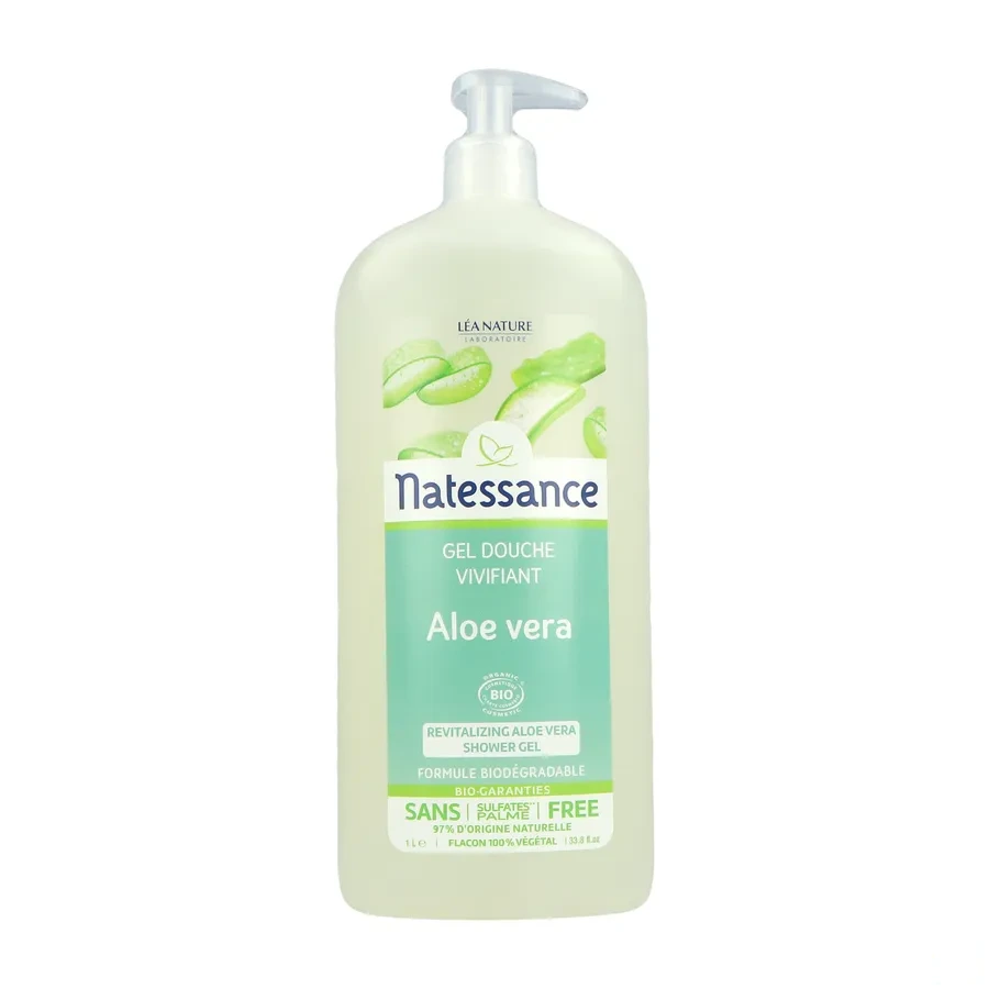 Natessance Gel Douche Vivifiant Aloe Vera Bio