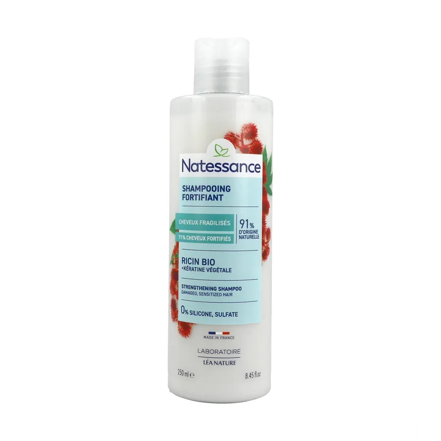 Natessance Shampooing Réparateur Fortifiant Ricin et Kératine Végétale