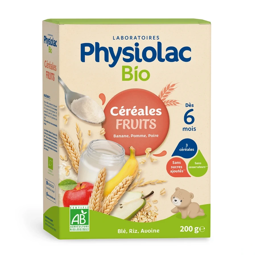 Physiolac Bio Céréales Fruits
