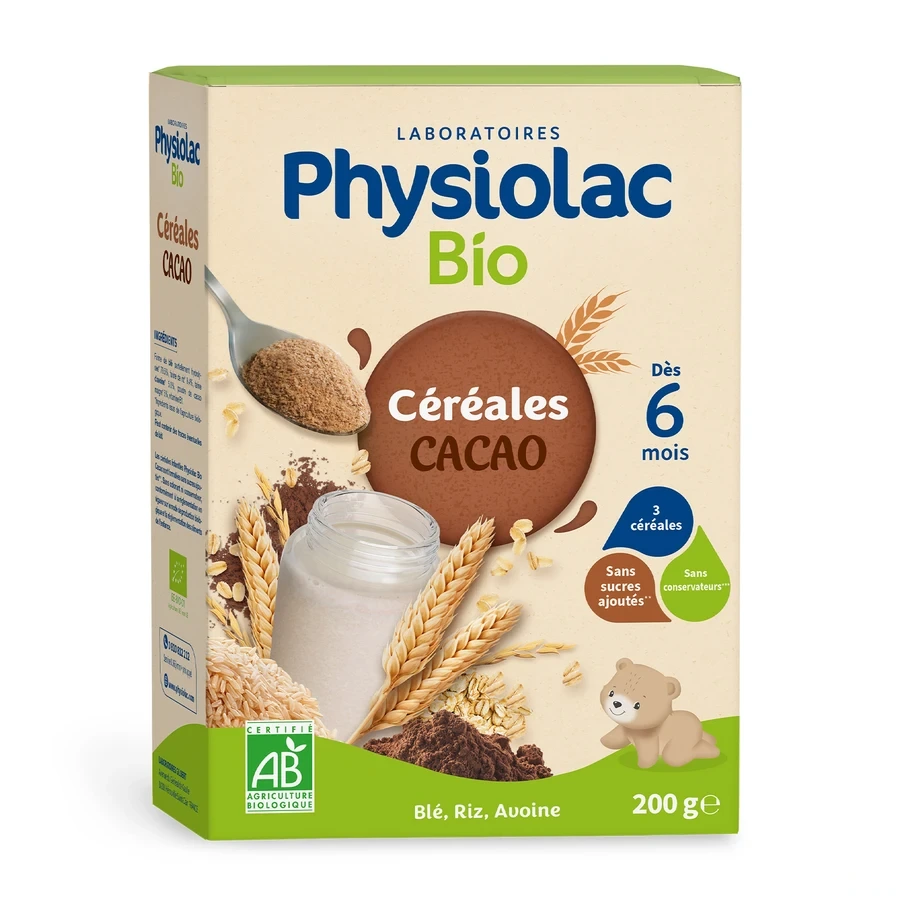 Physiolac Bio Céréales Cacao
