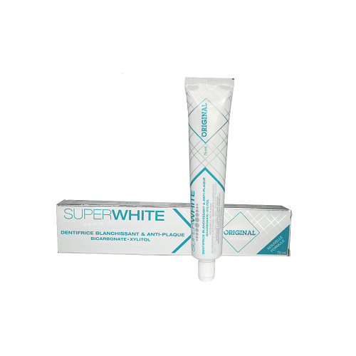 Superwhite Original au fluor dentifrice blanchissant et anti-plaque
