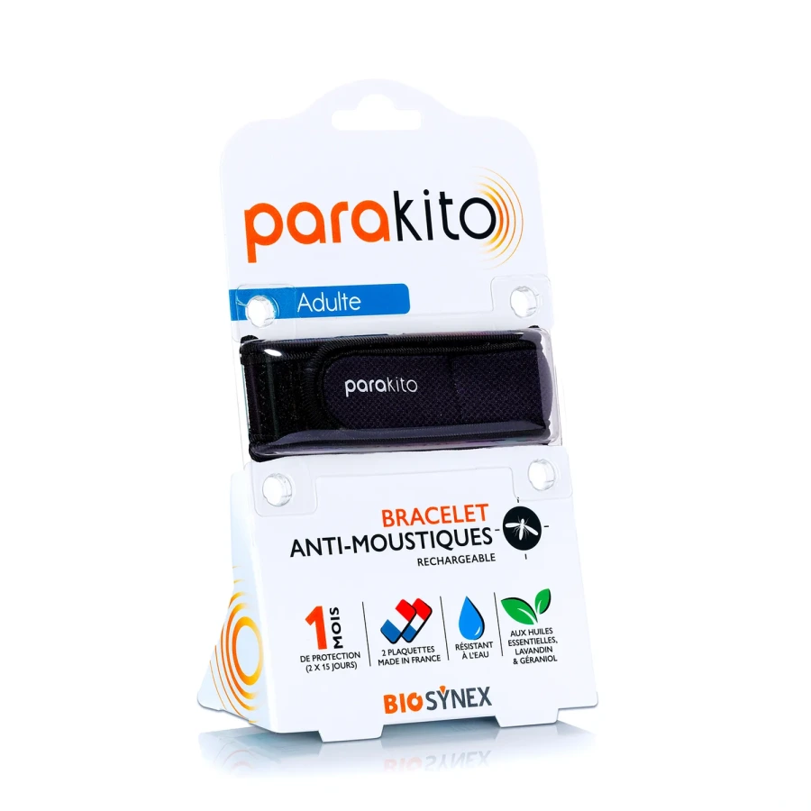 Parakito Bracelet Anti Moustique Rechargeable Adulte