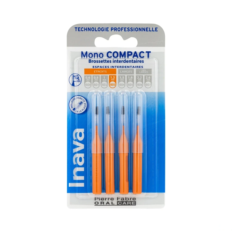 Inava Brossettes Interdentaires Mono Compact par 4