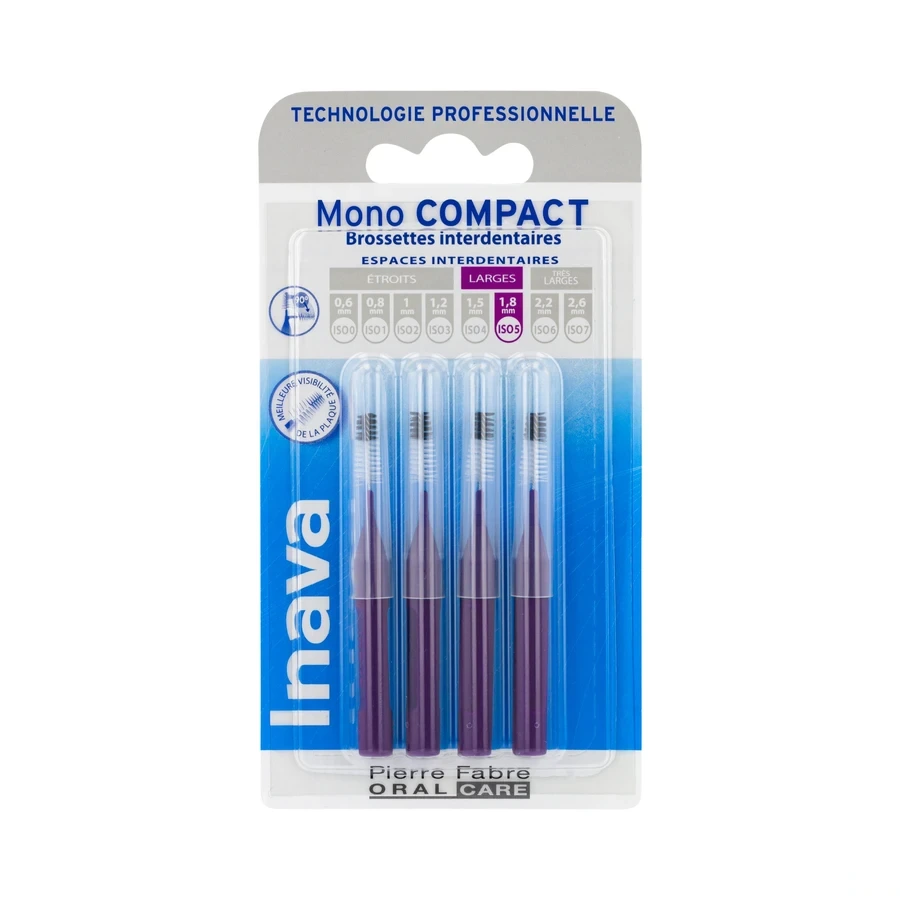 Inava Brossettes Interdentaires Mono Compact par 4