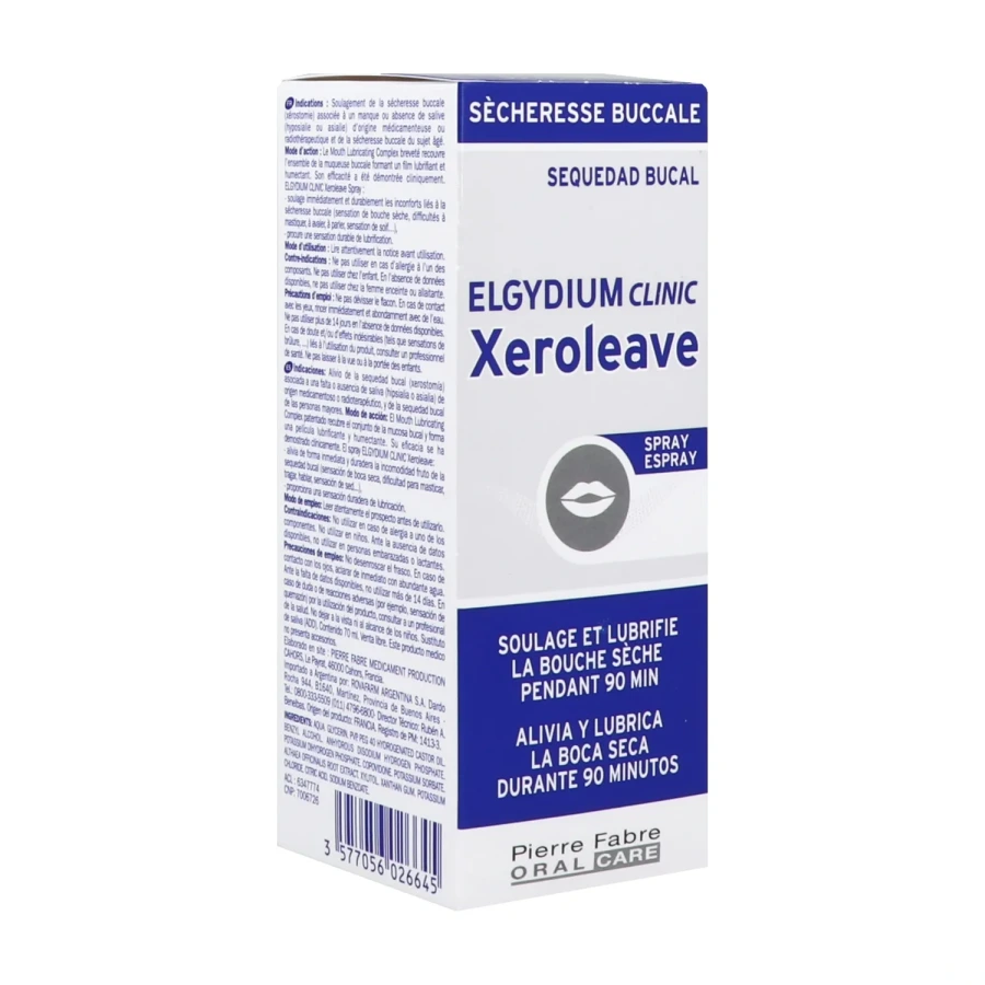 Elgydium Clinic Xeroleave Spray Bouche Sèche