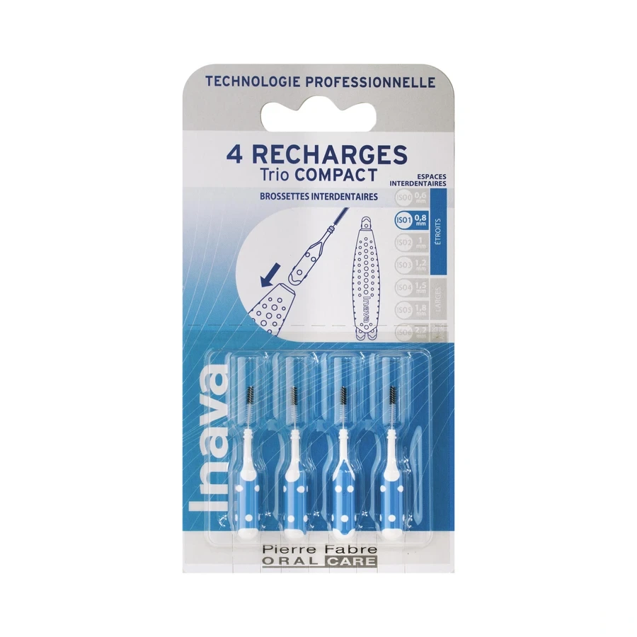 Inava Recharges Brossettes Interdentaires pour Trio Compact