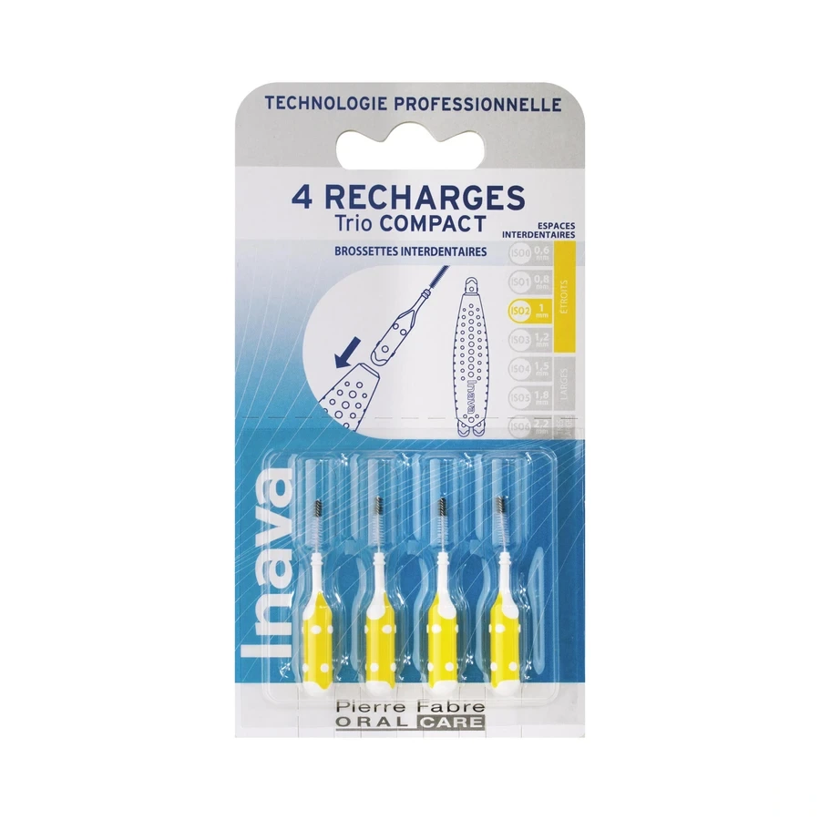 Inava Recharges Brossettes Interdentaires pour Trio Compact