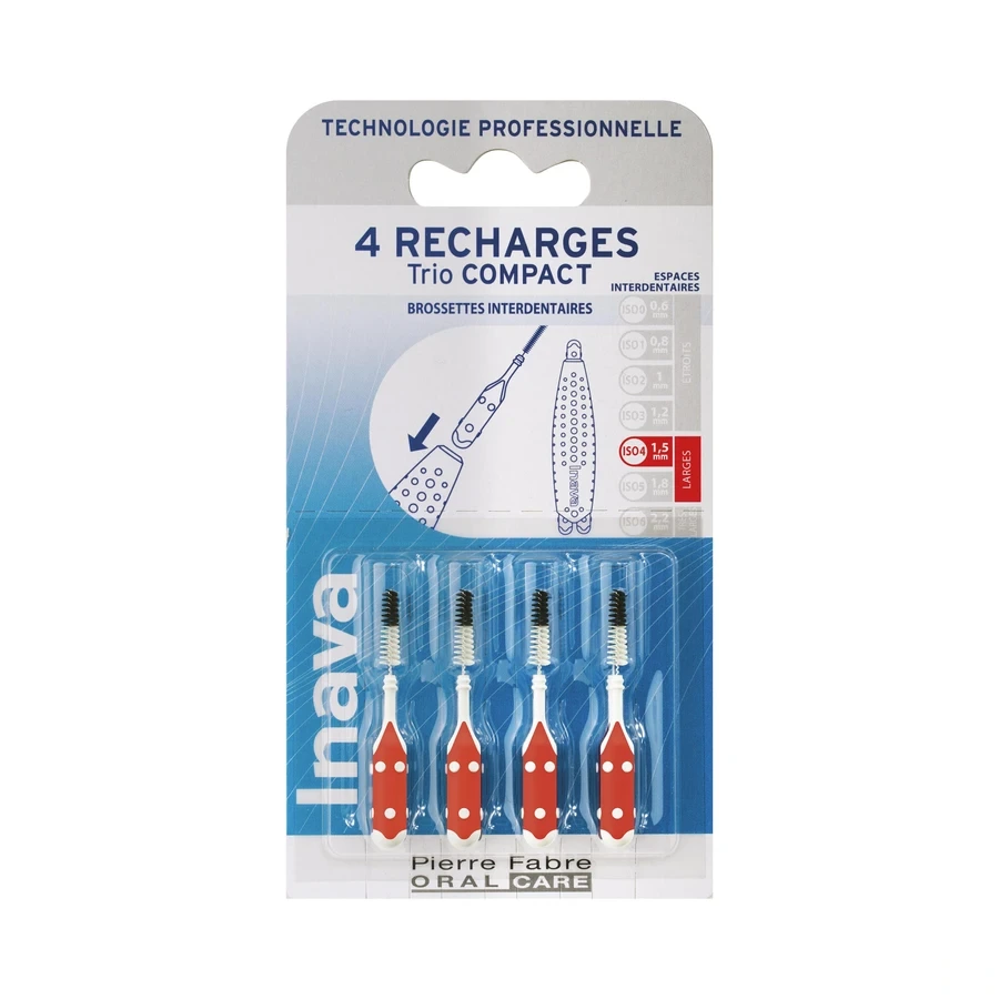 Inava Recharges Brossettes Interdentaires pour Trio Compact