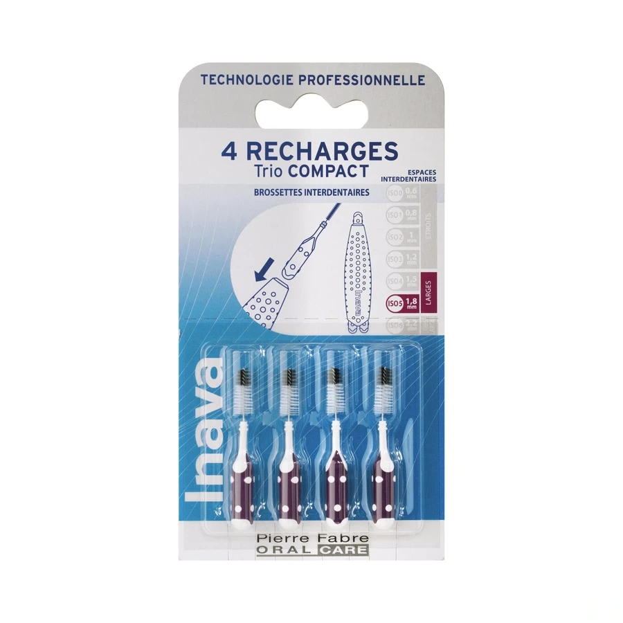 Inava Recharges Brossettes Interdentaires pour Trio Compact