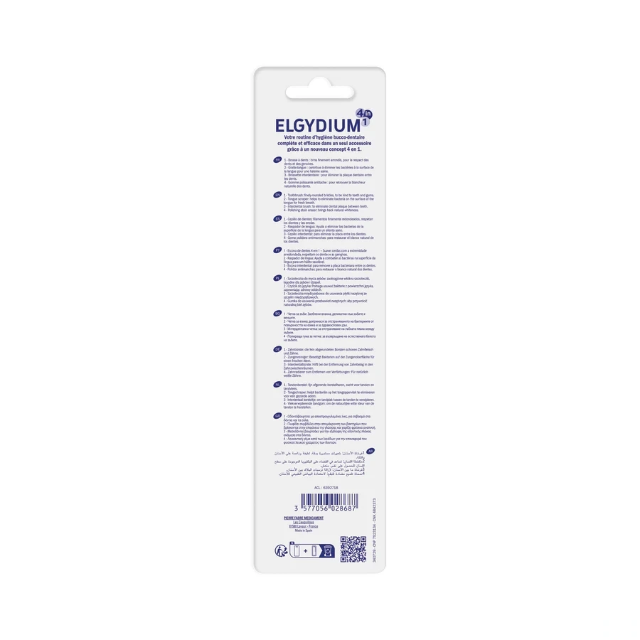 Elgydium Brosse à dents 4 en 1