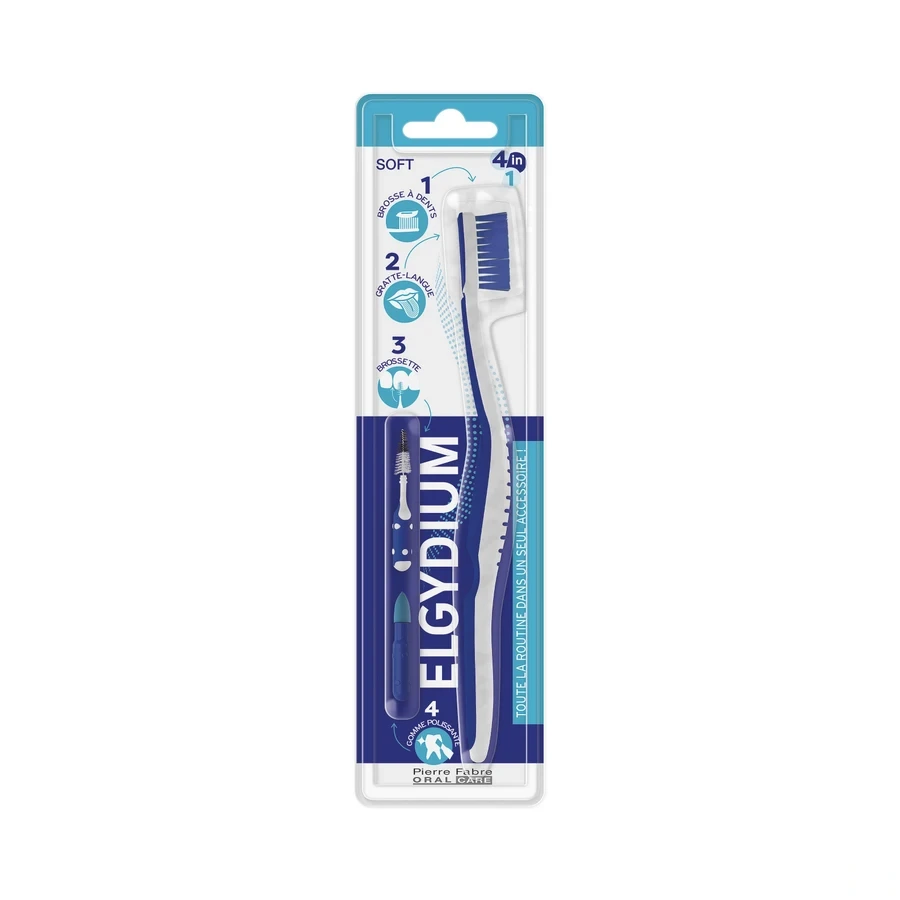 Elgydium Brosse à dents 4 en 1