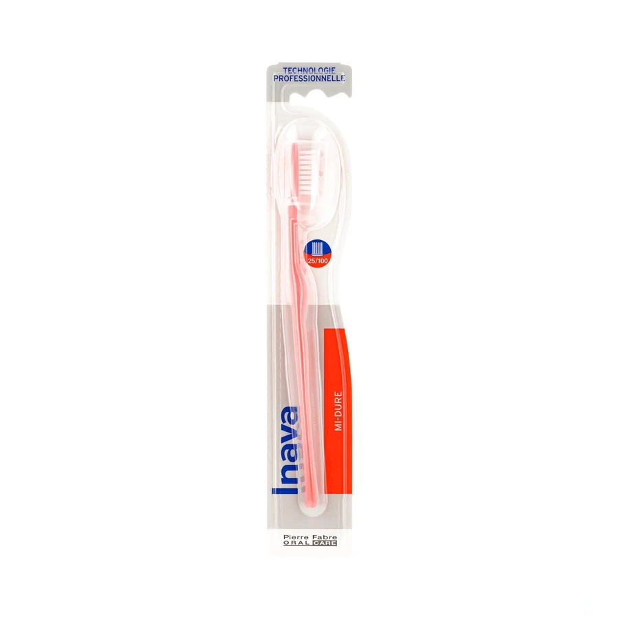 Inava Brosse à dents Mi-dure 25/100