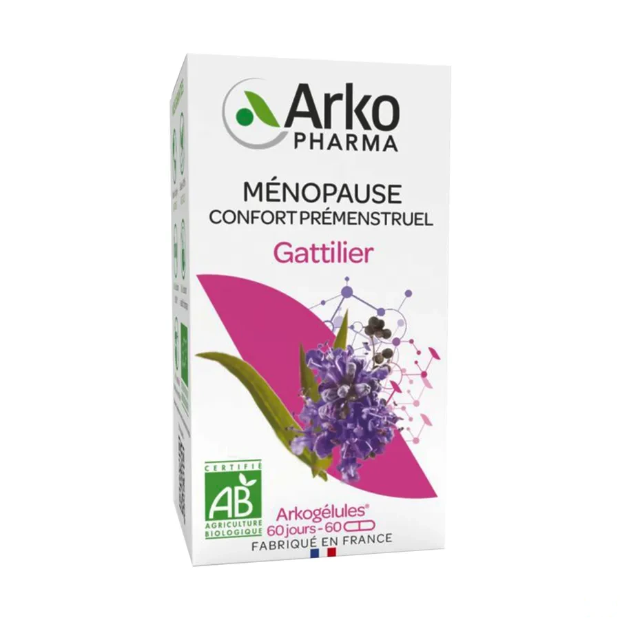 Arkogélules Gattilier Bio Confort Prémenstruel Ménopause