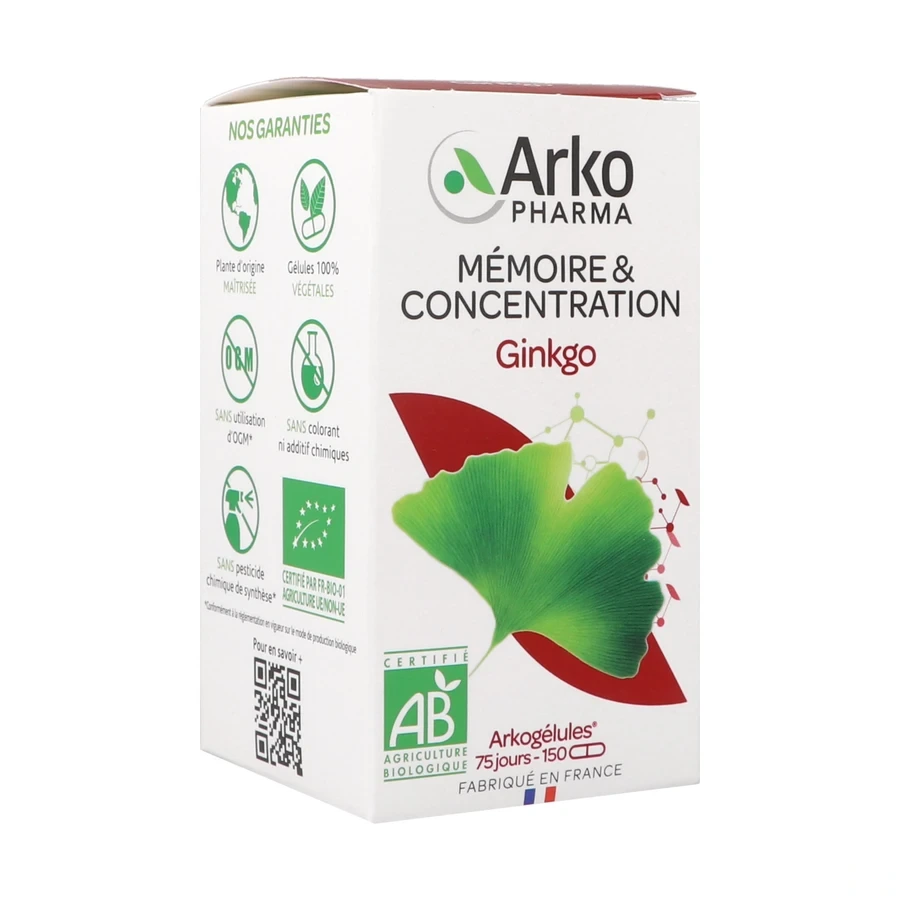 Arkogélules Ginkgo Bio